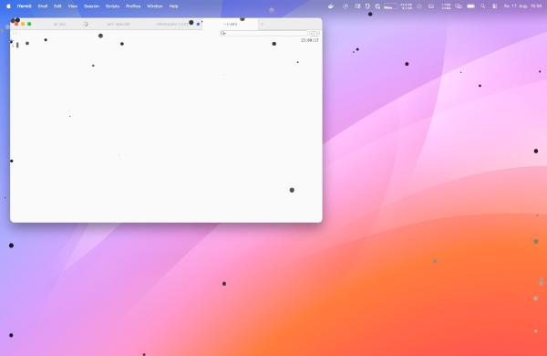 Screenshot showing vehicle motion cues in macOS